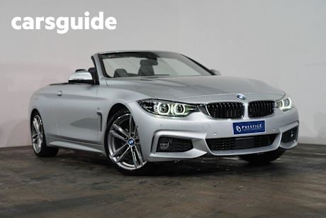 Silver 2017 BMW 420I Convertible M Sport