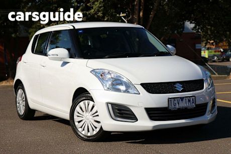 White 2015 Suzuki Swift Hatchback GL