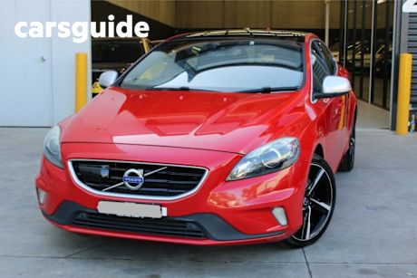Red 2015 Volvo V40 Hatchback T5 R-Design
