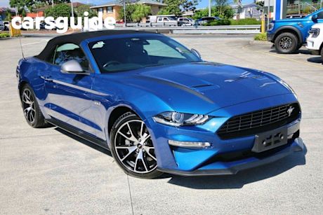 Blue 2022 Ford Mustang Convertible 2.3 Gtdi