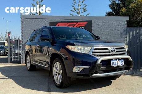 Blue 2012 Toyota Kluger Wagon GRANDE (FWD) GSU40R MY11 UPGRADE