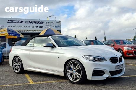 White 2016 BMW M235I Convertible