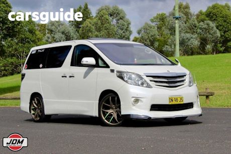White 2009 Toyota Alphard Wagon