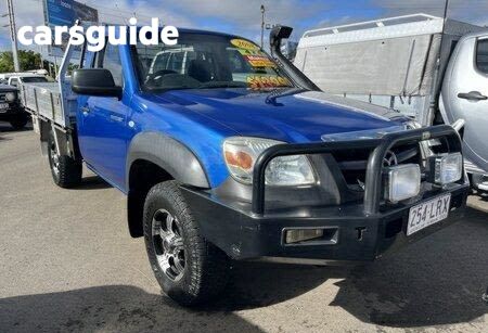 Blue 2008 Mazda BT-50 Cab Chassis B3000 DX (4X4)