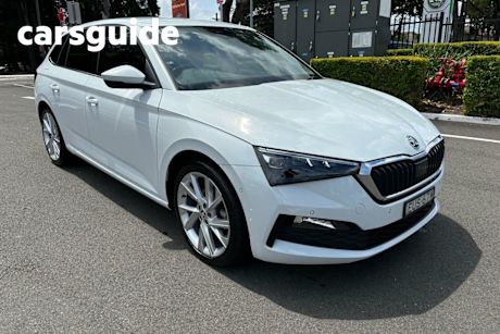White 2022 Skoda Scala Hatchback Signature 110TSI