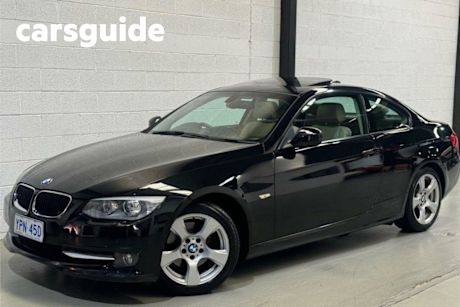 Black 2012 BMW 320D Coupe
