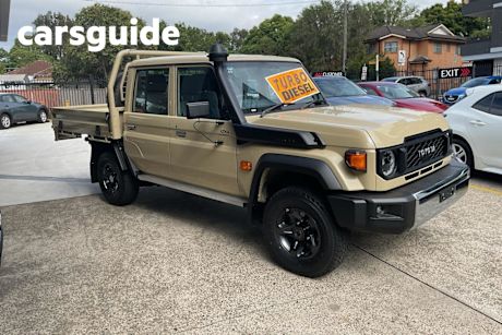 Beige 2025 Toyota Landcruiser 70 Series Double Cab Chassis LC79 GXL + Diff Locks
