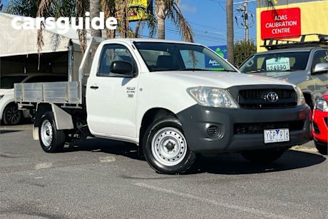 White 2011 Toyota Hilux Cab Chassis Workmate