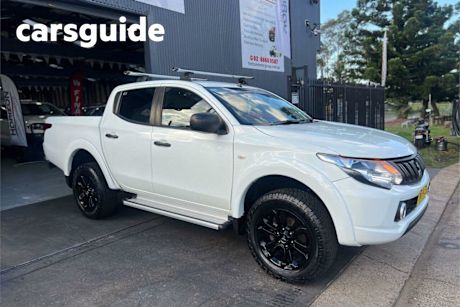 White 2018 Mitsubishi Triton Dual Cab Utility GLX Plus (4X4)