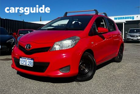 Red 2012 Toyota Yaris Hatchback YR