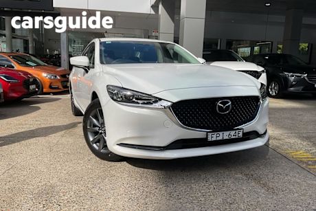 White 2024 Mazda 6 Sedan G25 Sport