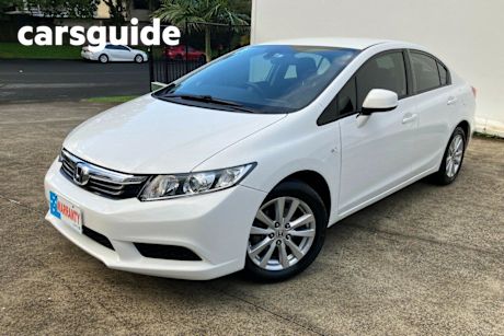 White 2014 Honda Civic Sedan VTI-LN
