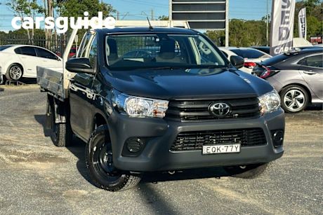 Grey 2021 Toyota Hilux Cab Chassis Workmate