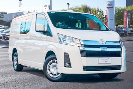 White 2024 Toyota Hiace Crew Van LWB (5 Seats)