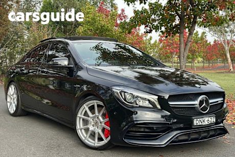 Black 2017 Mercedes-Benz CLA45 Coupe 4Matic (fuel Efficient)