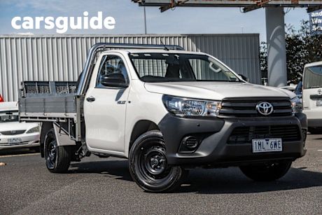 White 2018 Toyota Hilux Cab Chassis Workmate