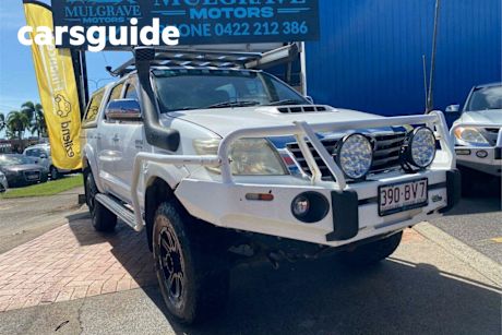 White 2012 Toyota Hilux Dual Cab Pick-up SR5 (4X4)