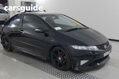 Black 2008 Honda Civic Hatchback Type R