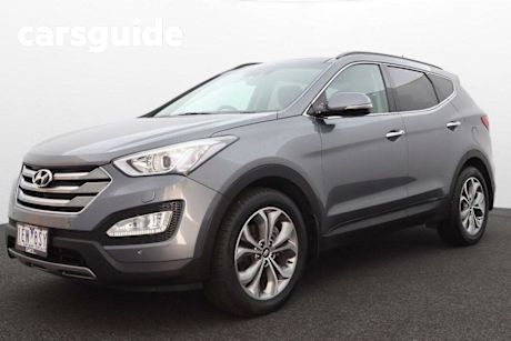 Silver 2015 Hyundai Santa FE Wagon Highlander Crdi (4X4)