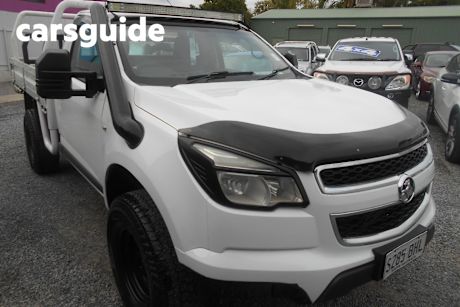 White 2015 Holden Colorado Cab Chassis DX (4X4)
