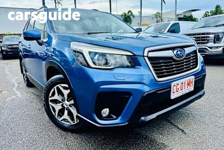 Blue 2019 Subaru Forester Wagon 2.5I (awd)