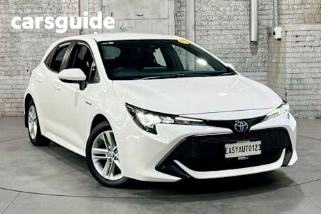 White 2022 Toyota Corolla Hatchback Ascent Sport Hybrid