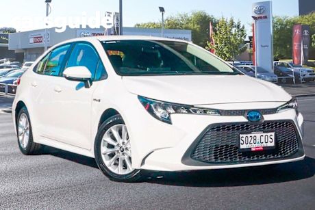 White 2022 Toyota Corolla Sedan Ascent Sport Hybrid