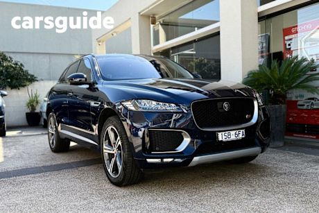 Blue 2018 Jaguar F-Pace Wagon 35T S AWD (280KW)
