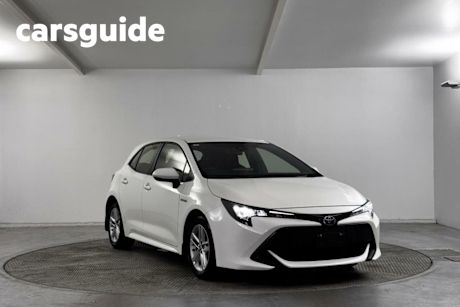White 2021 Toyota Corolla Hatchback Ascent Sport Hybrid