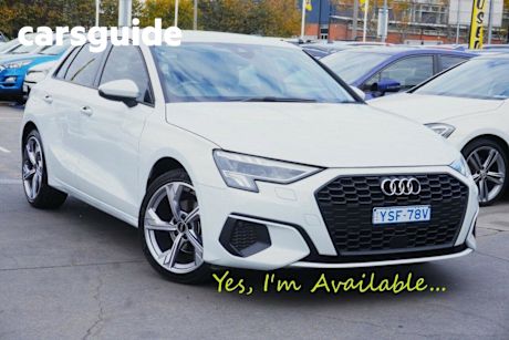 White 2022 Audi A3 Sportback 35 Tfsi Mhev