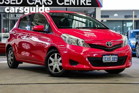 Red 2012 Toyota Yaris Hatchback YR