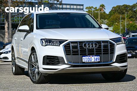 White 2021 Audi Q7 Wagon 45 TDI Quattro Mhev