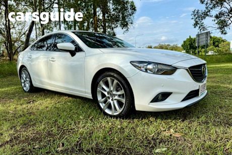 White 2014 Mazda 6 Sedan Atenza