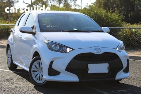 White 2023 Toyota Yaris Hatchback Ascent Sport