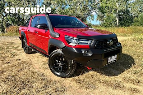 Red 2022 Toyota Hilux Double Cab Pick Up Rugged X (4X4)
