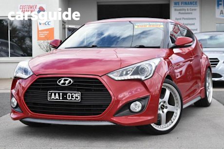 Red 2013 Hyundai Veloster Coupe SR Turbo