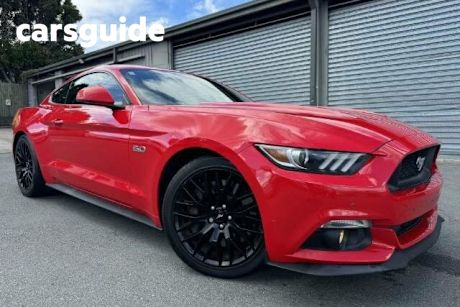 Red 2017 Ford Mustang Coupe Fastback GT 5.0 V8
