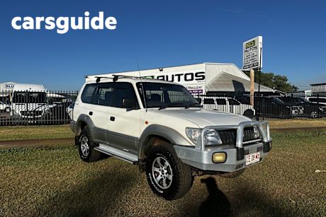 White 2000 Toyota Landcruiser Prado Wagon GXL (4X4)
