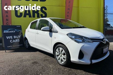 White 2016 Toyota Yaris Hatch ASCENT NCP130R MY15