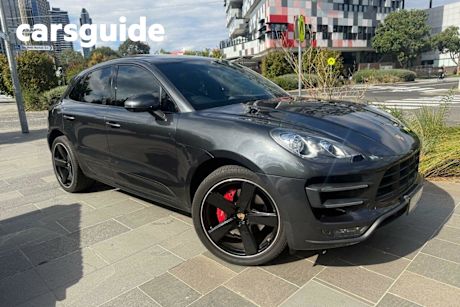 Grey 2017 Porsche Macan Wagon Turbo