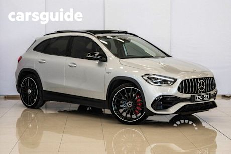 Silver 2022 Mercedes-Benz GLA45 Wagon S 4Matic+