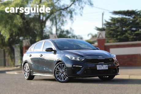 Blue 2019 Kia Cerato Hatchback GT (turbo)