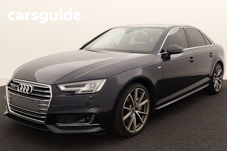 Blue 2018 Audi A4 Sedan 2.0 TDI Quattro S Tronic Sline