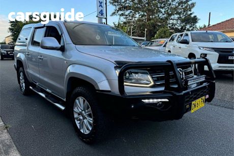 Silver 2016 Volkswagen Amarok Dual Cab Utility TDI420 Highline (4X4)