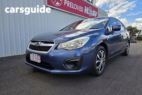 Blue 2012 Subaru Impreza Hatchback 2.0I (awd)