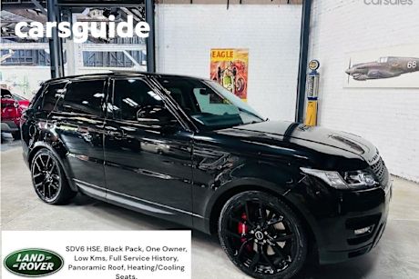Black 2014 Land Rover Range Rover Sport Wagon HSE