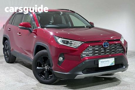Red 2019 Toyota RAV4 Wagon Cruiser 2WD Hybrid