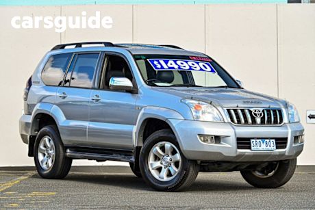 Silver 2004 Toyota Landcruiser Prado Wagon Grande (4X4)