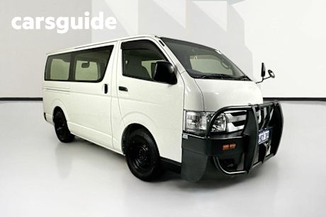White 2017 Toyota Hiace Van LWB