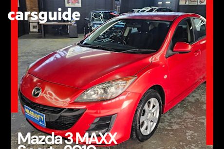 Red 2010 Mazda 3 Sedan Maxx Sport